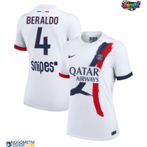 Ženski Nogometni dresi Paris Saint-Germain Lucas Beraldo #4 Gostujoči 2025-26 Kratek Rokav